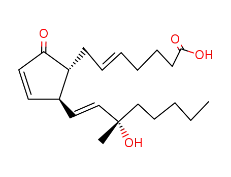 Molecular Structure of 96440-68-5 (15(R)-15-METHYL PROSTAGLANDIN A2)
