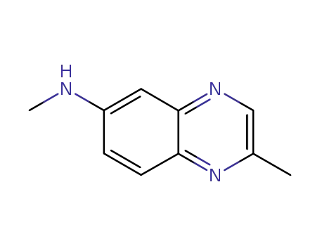 Molecular Structure of 96600-59-8 (6-Quinoxalinamine,N,2-dimethyl-(9CI))