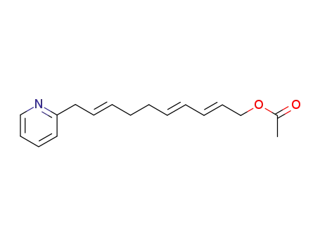 10-(2-pyridyl)-2E,4E,8E-decatrien-1-ol acetate