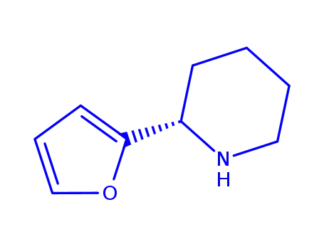 Molecular Structure of 97073-24-0 (2-(2-FURYL)PIPERIDINE)