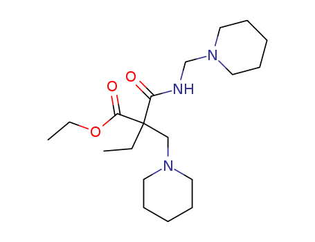 ethyl2-(piperidin-1-ylmethyl)-2-(piperidin-1-ylmethylcarbamoyl)butanoate