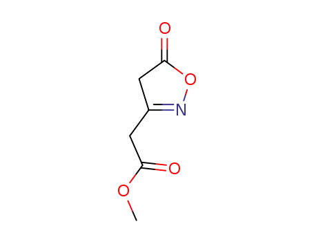 Molecular Structure of 96530-57-3 (3-Isoxazoleaceticacid,4,5-dihydro-5-oxo-,methylester(9CI))