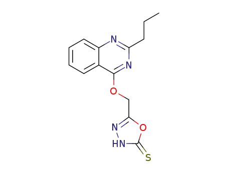 5-{[(2-Propylquinazolin-4-yl)oxy]methyl}-1,3,4-oxadiazole-2(3H)-thione
