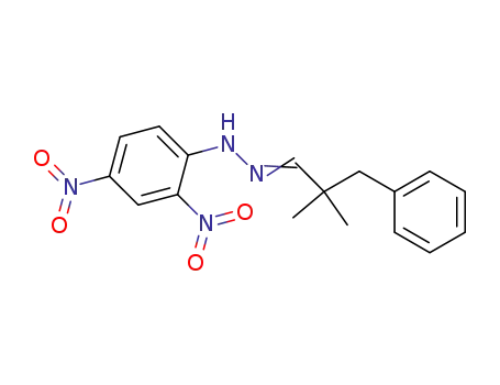 Molecular Structure of 978-42-7 (1-(2,2-dimethyl-3-phenylpropylidene)-2-(2,4-dinitrophenyl)hydrazine)
