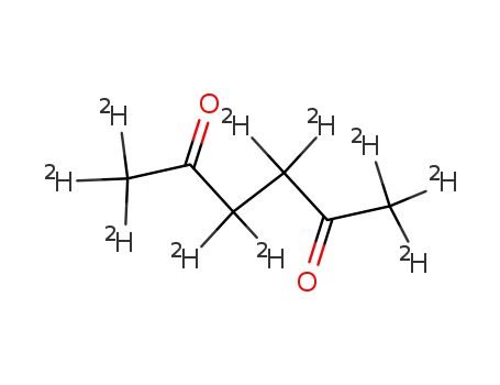 Molecular Structure of 97135-07-4 (2,5-HEXANEDIONE-D10)