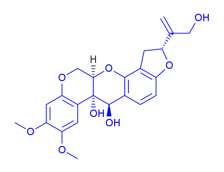 (2R,6α,6aα,12aα)-1,2,6,6a,12,12a-Hexahydro-2α-[1-(hydroxymethyl)ethenyl]-8,9-dimethoxy[1]benzopyrano[3,4-b]furo[2,3-h][1]benzopyran-6,6a-diol