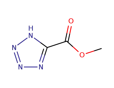 Molecular Structure of 97752-08-4 (1H-Tetrazole-5-carboxylic acid, methyl ester (9CI))