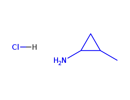 Molecular Structure of 89123-14-8 (Cyclopropanamine, 2-methyl-, hydrochloride)