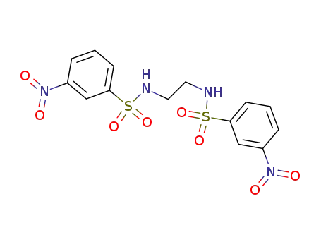 Molecular Structure of 96-62-8 (3-nitro-N-[2-[(3-nitrophenyl)sulfonylamino]ethyl]benzenesulfonamide)