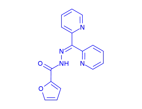 Molecular Structure of 97541-63-4 (Di-2-pyridyl-2-furoylhydrazone)