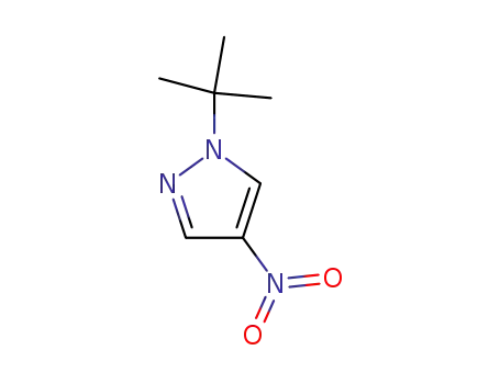 Molecular Structure of 97421-12-0 (1-(Tert-butyl)-4-nitro-1H-pyrazole)
