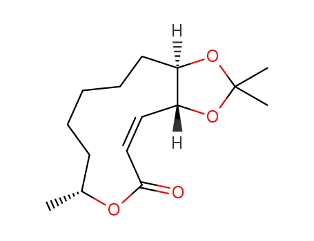 (3aR,8R,13aR,Z)-2,2,8-trimethyl-9,10,11,12,13,13a-hexahydro-3aH-[1,3]dioxolo[4,5-e][1]oxacyclododecin-6(8H)-one