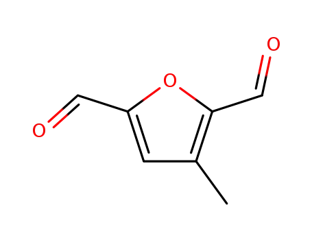 Molecular Structure of 97271-39-1 (2,5-Furandicarboxaldehyde,  3-methyl-)