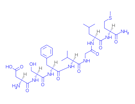 L-a-Aspartyl-L-seryl-L-phenylalanyl-L-valylglycyl-L-leucyl-L-methioninamide