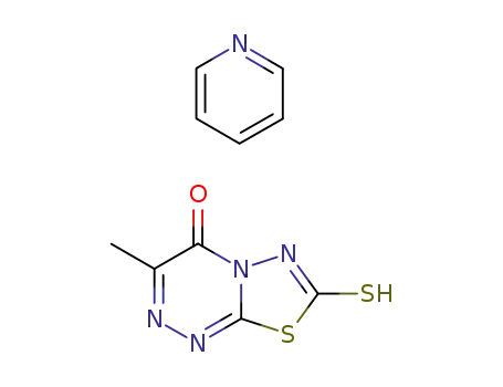 7-메르캅토-3-메틸-[1,3,4]티아디아졸로[2,3-C][1,2,4]트리아진-4-온, 피리딘과의 화합물