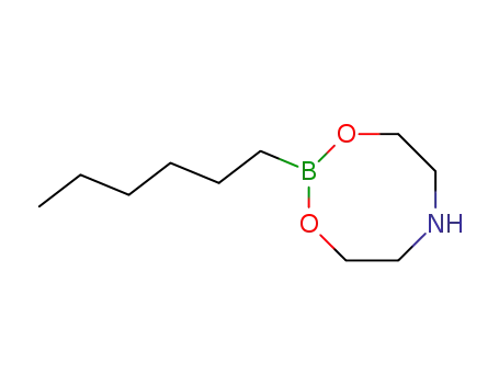Molecular Structure of 96472-47-8 (N-HEXYLBORONIC ACID DIETHANOLAMINE ESTER)