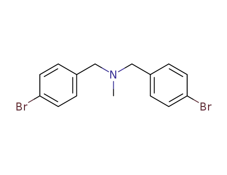Molecular Structure of 97437-80-4 (N-(4-broMobenzyl)-1-(4-broMophenyl)-N-MethylMethanaMine)