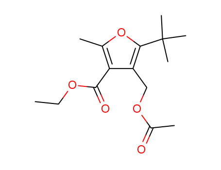 3-Furancarboxylic acid,
4-[(acetyloxy)methyl]-5-(1,1-dimethylethyl)-2-methyl-, ethyl ester