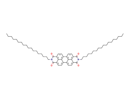 Molecular Structure of 25834-02-0 (N,N’-bis(octadecyl)-3,4:9,10-perylenebis(dicarboximide))