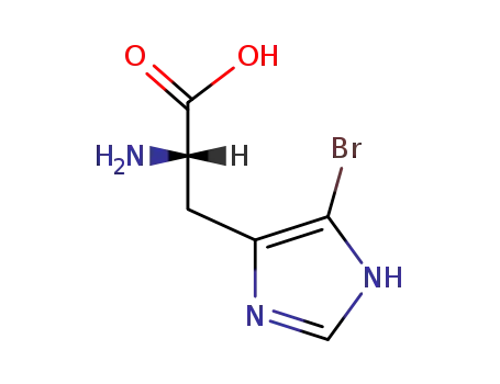 Molecular Structure of 97486-06-1 ((+)-5-Bromo-L-histidine)