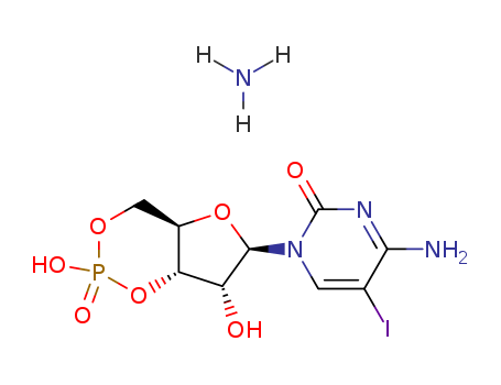 4-AMINO-3,4-DIHYDRO-5-IODO-1-[(6R,7R)-TETRAHYDRO-2,7-DIHYDROXY-2-OXIDO-4H-FURO[3,2-D]-1,3,2-DIOXAPHOSPHORIN-6-YL]-2(1H)-PYRIMIDINONE AMMOMIUM SALTCAS