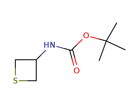Molecular Structure of 943437-98-7 (Tert-butyl thietan-3-ylcarbamate)