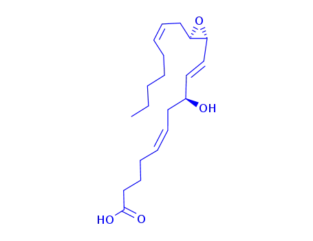 Molecular Structure of 94161-11-2 (5,9-Decadienoic acid,8-hydroxy-10-[3-(2- octenyl)oxiranyl]- )