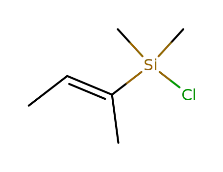 Silane, chlorodimethyl(1-methyl-1-propenyl)-, (E)-