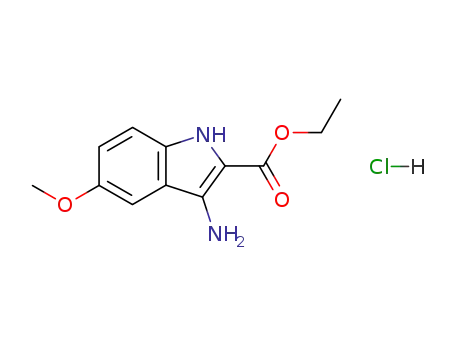 1H-Indole-2-carboxylic acid, 3-amino-5-methoxy-, ethyl ester,
monohydrochloride