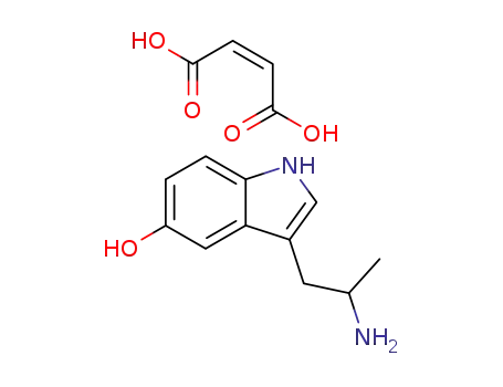 Molecular Structure of 97469-12-0 (α-Methyl-5-hydroxytryptamine  maleate  salt,  (±)-3-(2-Aminopropyl)indol-5-ol  maleate  salt)