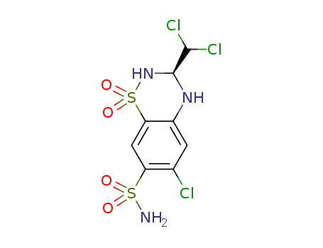 Molecular Structure of 96783-12-9 (trichlormethiazide)