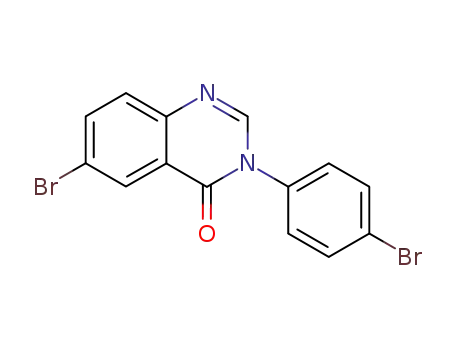 6-bromo-3-(4-bromo-phenyl)-3<i>H</i>-quinazolin-4-one