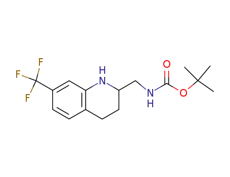 2-<<(tert-butyloxycarbonyl)amino>methyl>-1,2,3,4-terahydro-7-(trifluoromethyl)quinoline