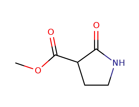 Molecular Structure of 22049-95-2 (Methyl 2-oxopyrrolidine-3-carboxylate)