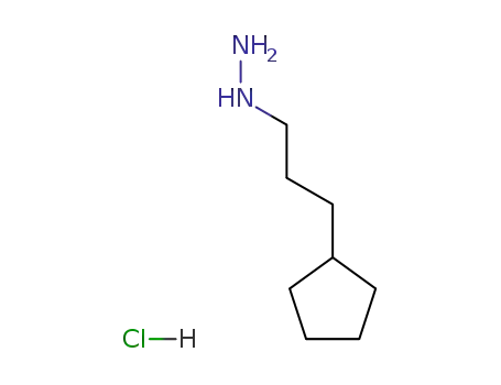Molecular Structure of 97294-32-1 (1-(3-cyclopentlypropyl)hydrazine)