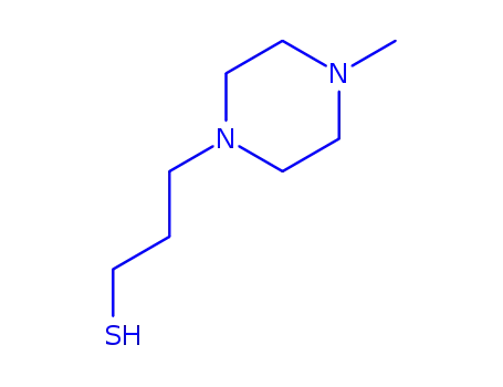 Molecular Structure of 98455-00-6 (1-Piperazinepropanethiol,4-methyl-(9CI))