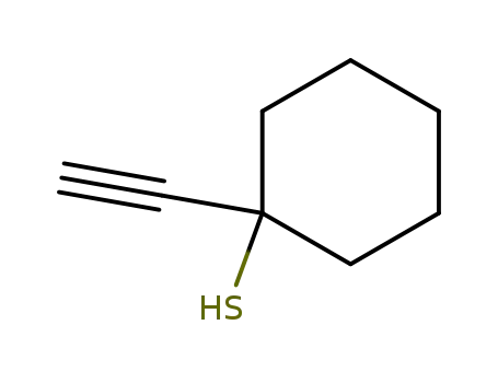 Molecular Structure of 98559-20-7 (Cyclohexanethiol, 1-ethynyl- (6CI))
