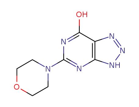 Molecular Structure of 94646-53-4 (5-(morpholin-4-yl)-3,7a-dihydro-7H-[1,2,3]triazolo[4,5-d]pyrimidin-7-one)