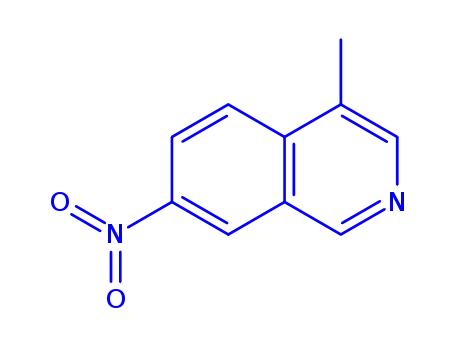 Molecular Structure of 98410-82-3 (Isoquinoline, 4-methyl-7-nitro- (9CI))