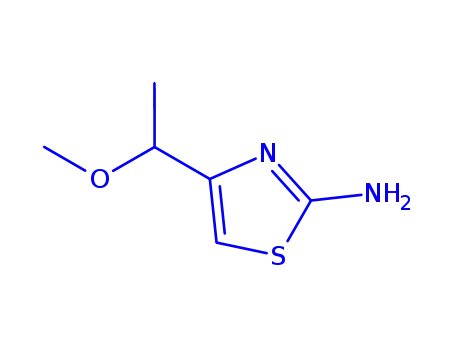 Molecular Structure of 944804-68-6 (2-Thiazolamine,  4-(1-methoxyethyl)-)