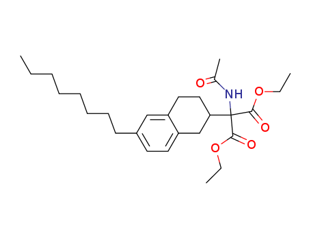 Propanedioic acid, 2-(acetylaMino)-2-(1,2,3,4-tetrahydro-6-octyl-2-naphthalenyl)-, 1,3-diethyl ester