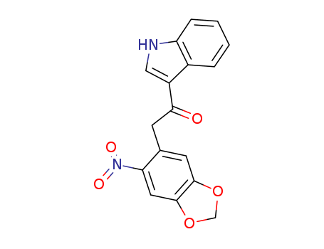 Ethanone,1-(1H-indol-3-yl)-2-(6-nitro-1,3-benzodioxol-5-yl)- cas  94574-24-0
