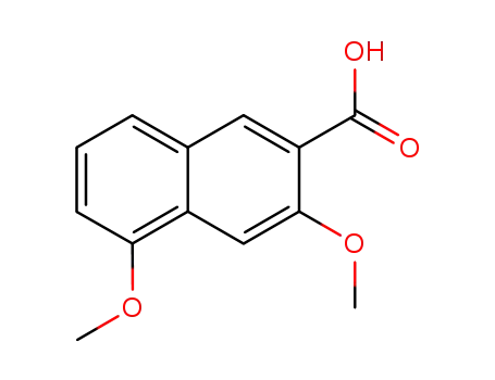Molecular Structure of 98410-68-5 (3 5-DIMETHOXY-2-NAPHTHOIC ACID  97)
