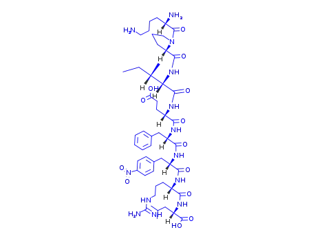 Molecular Structure of 98751-93-0 (lysyl-prolyl-isoleucyl-glutamyl-phenylalanyl-4-nitrophenylalanyl-arginyl-leucine)