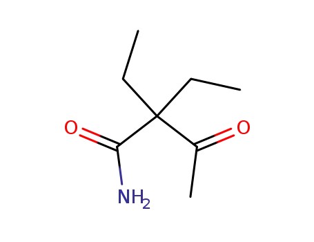 Molecular Structure of 98552-44-4 (2,2-diethyl-acetoacetic acid amide)