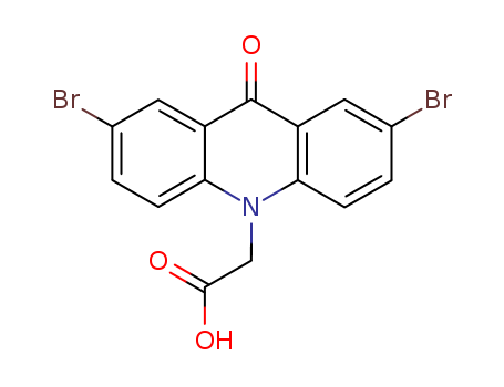 10(9H)-Acridineacetic acid, 2,7-dibromo-9-oxo-