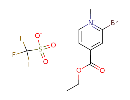 Trifluoro-methanesulfonate2-bromo-4-ethoxycarbonyl-1-methyl-pyridinium;