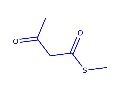 Molecular Structure of 98157-54-1 (Butanethioic acid, 3-oxo-, S-methyl ester (9CI))