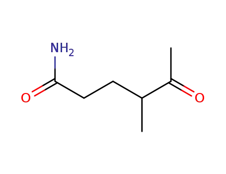 Molecular Structure of 98435-71-3 (Hexanamide, 4-methyl-5-oxo- (6CI))
