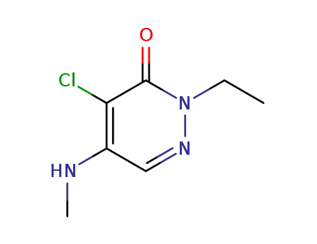 3(2H)-Pyridazinone,  4-chloro-2-ethyl-5-(methylamino)-